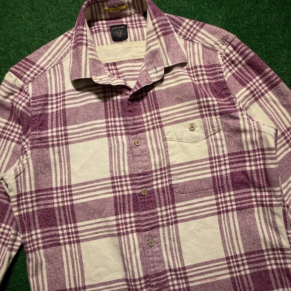 Men’s Rare Rabbit Venus “Pink” Flannel Maroon Small - Picture 2 of 6